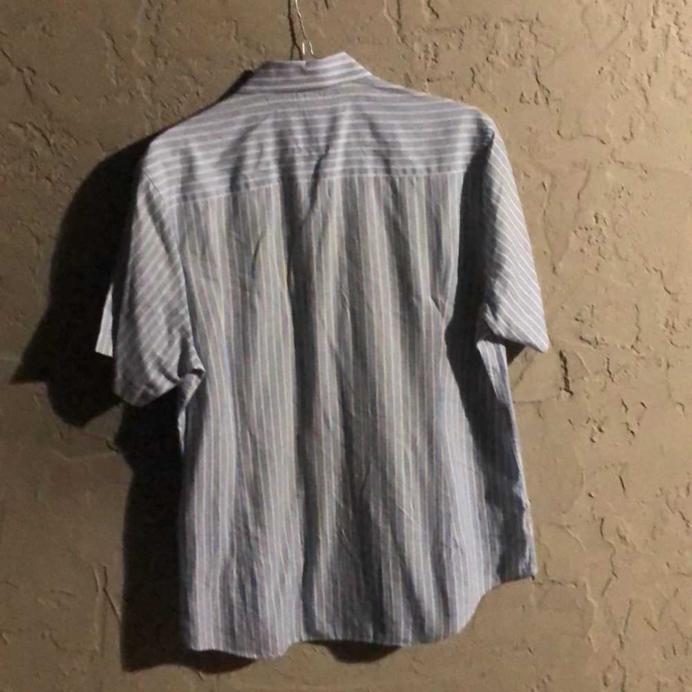 PERRY ELLIS SHORT SLEEVE DRESS BUTTON DOWN SHIRT - Picture 8 of 8